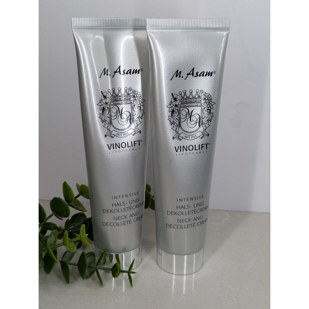 SEALED LOT 2M. Asam Vinolift Lipopearls Intensive Neck Decollete Cream 3.38 oz